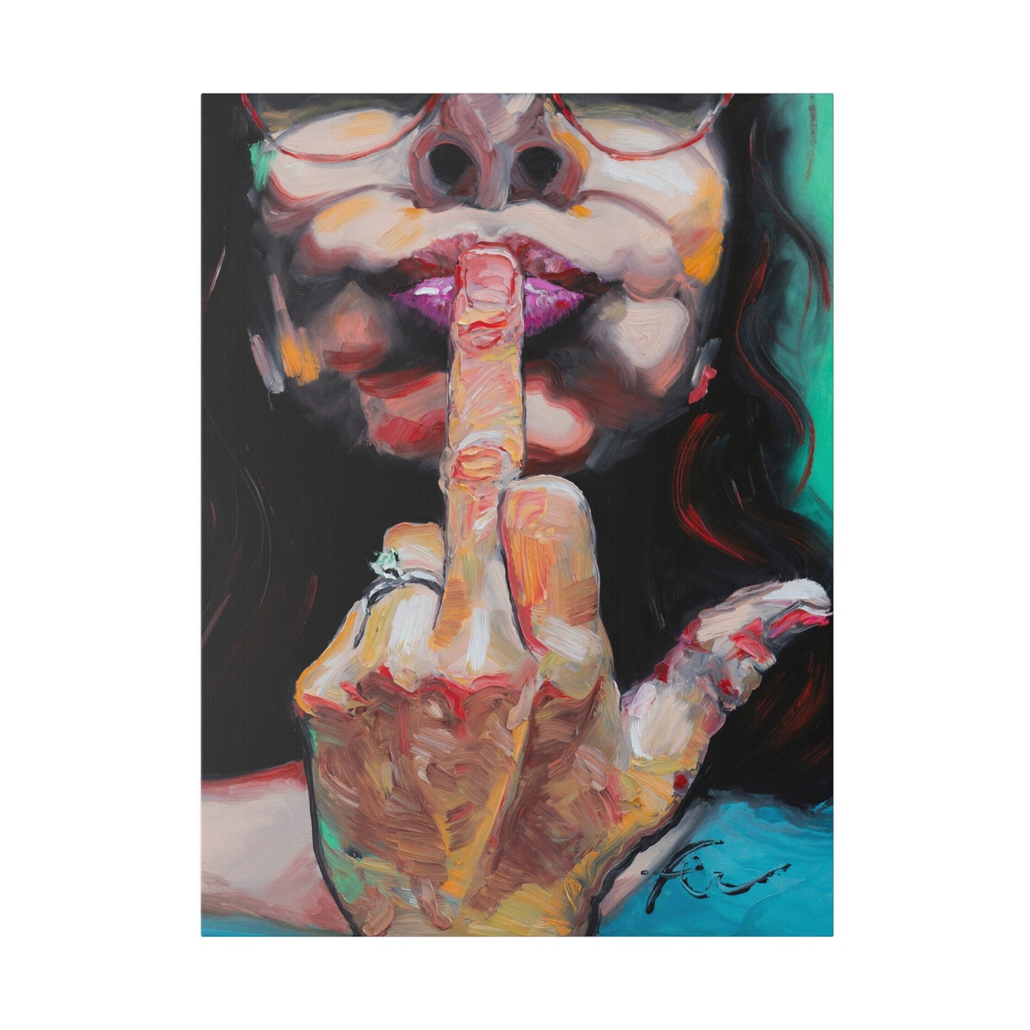 I Don't Give A F*ck - Print on Canvas