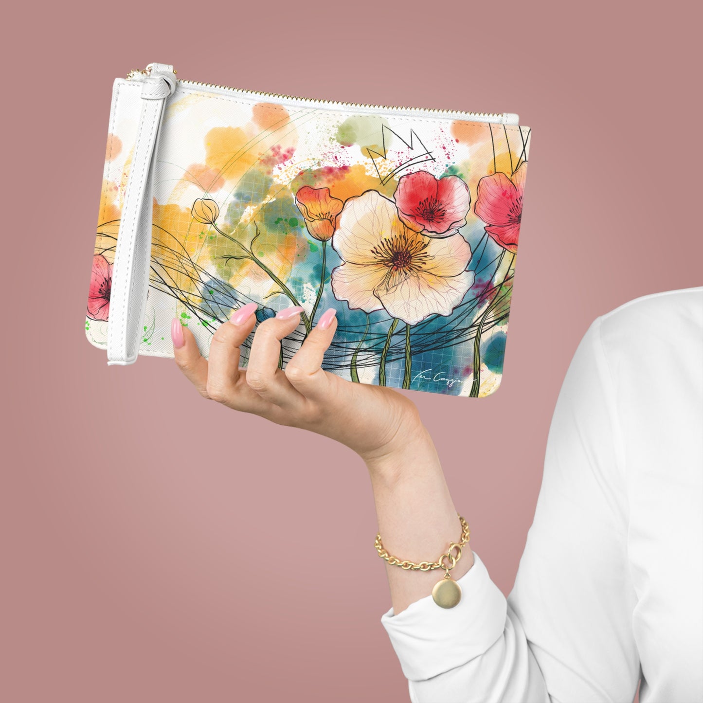 Poppies Song Clutch Bag