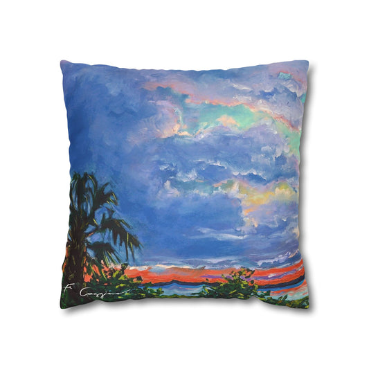 Ravenel Bridge Faux Suede Square Pillow Case