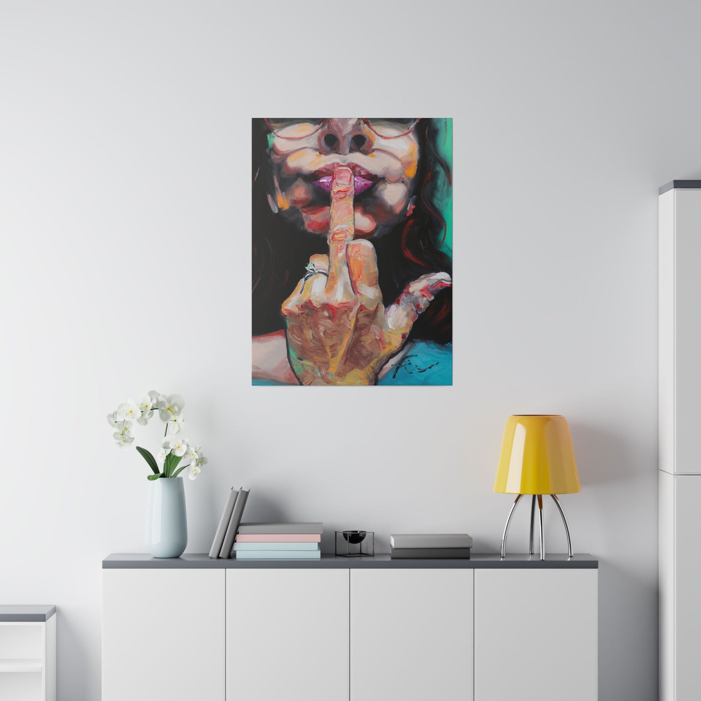 I Don't Give A F*ck - Print on Canvas