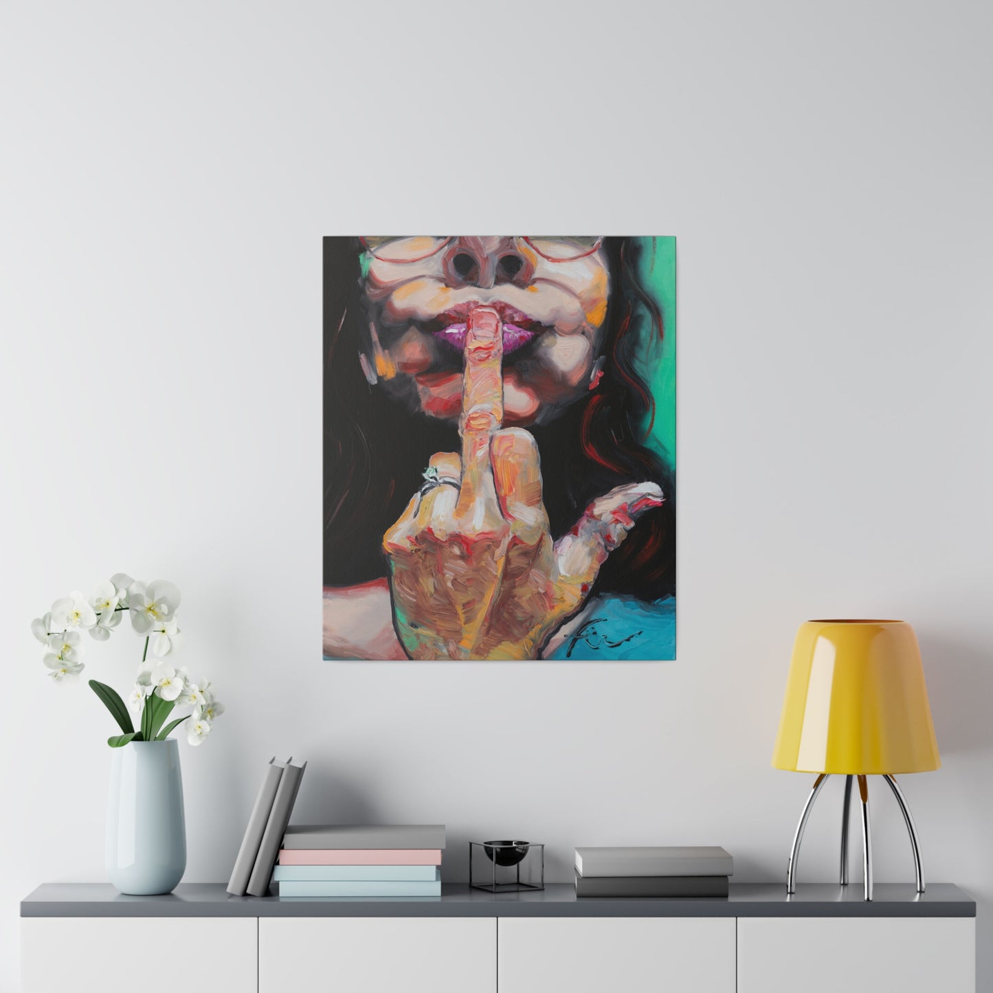 I Don't Give A F*ck - Print on Canvas