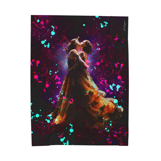 Emerging Love Velveteen Plush Blanket