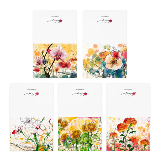 Floral Assorted Greeting Cards (5-Pack)