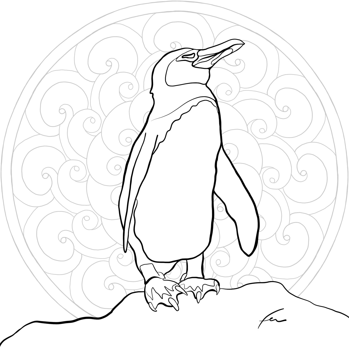 Endangered Species - Digital Coloring Book