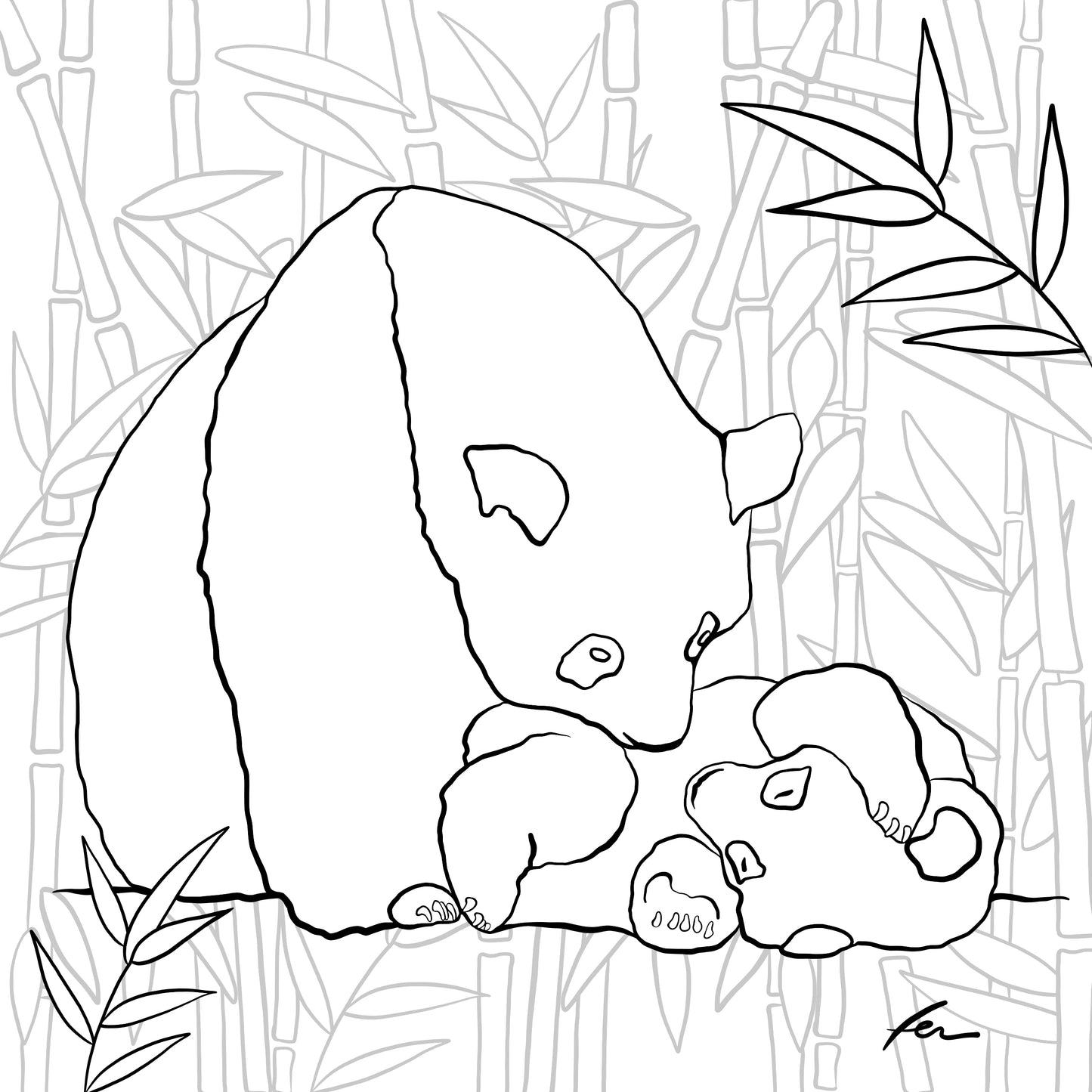 Endangered Species - Digital Coloring Book