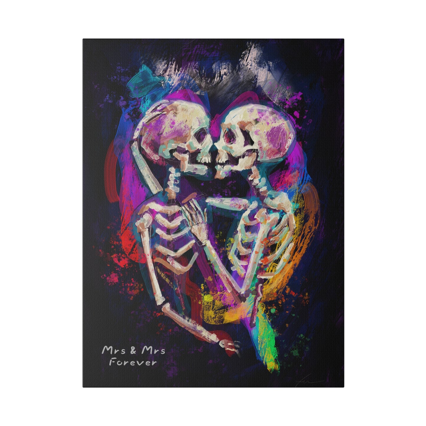 Personalized Love Has No Labels - Print on Canvas