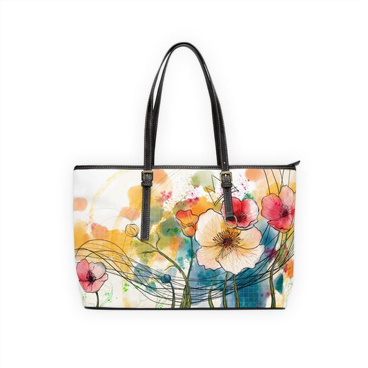 Poppies Song - PU Leather Shoulder Bag