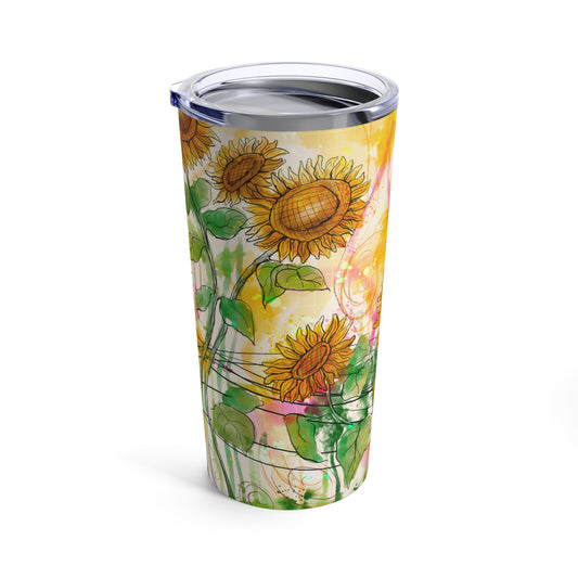 Sunflowers Party Tumbler 20oz