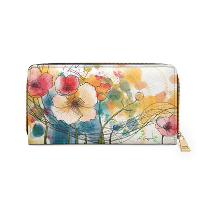 Poppies Song Zipper Wallet