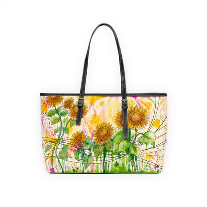 Sunflowers Party - PU Leather Shoulder Bag