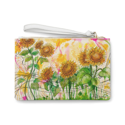 Sunflowers Party Clutch Bag