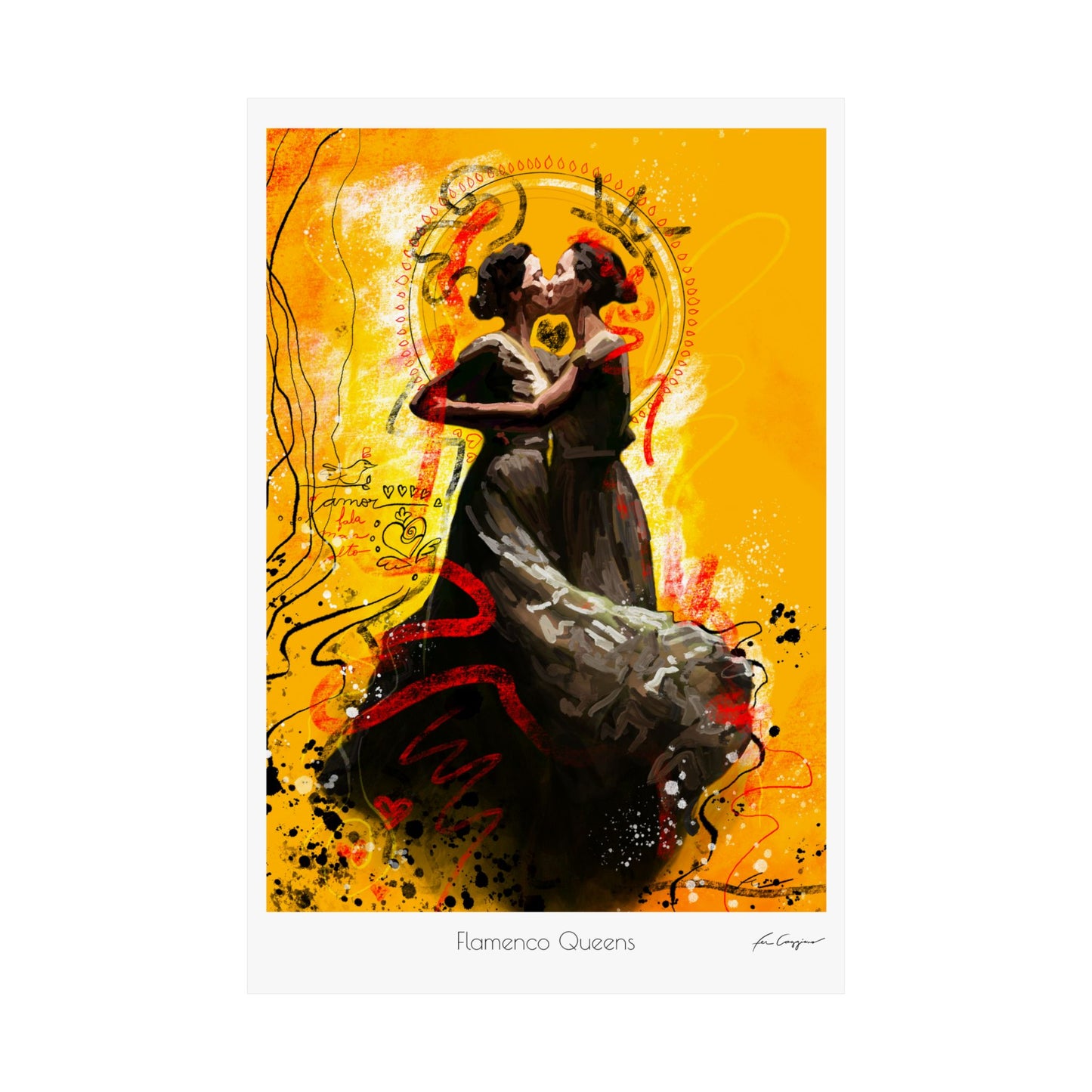 Flamenco Queens - Print on Paper