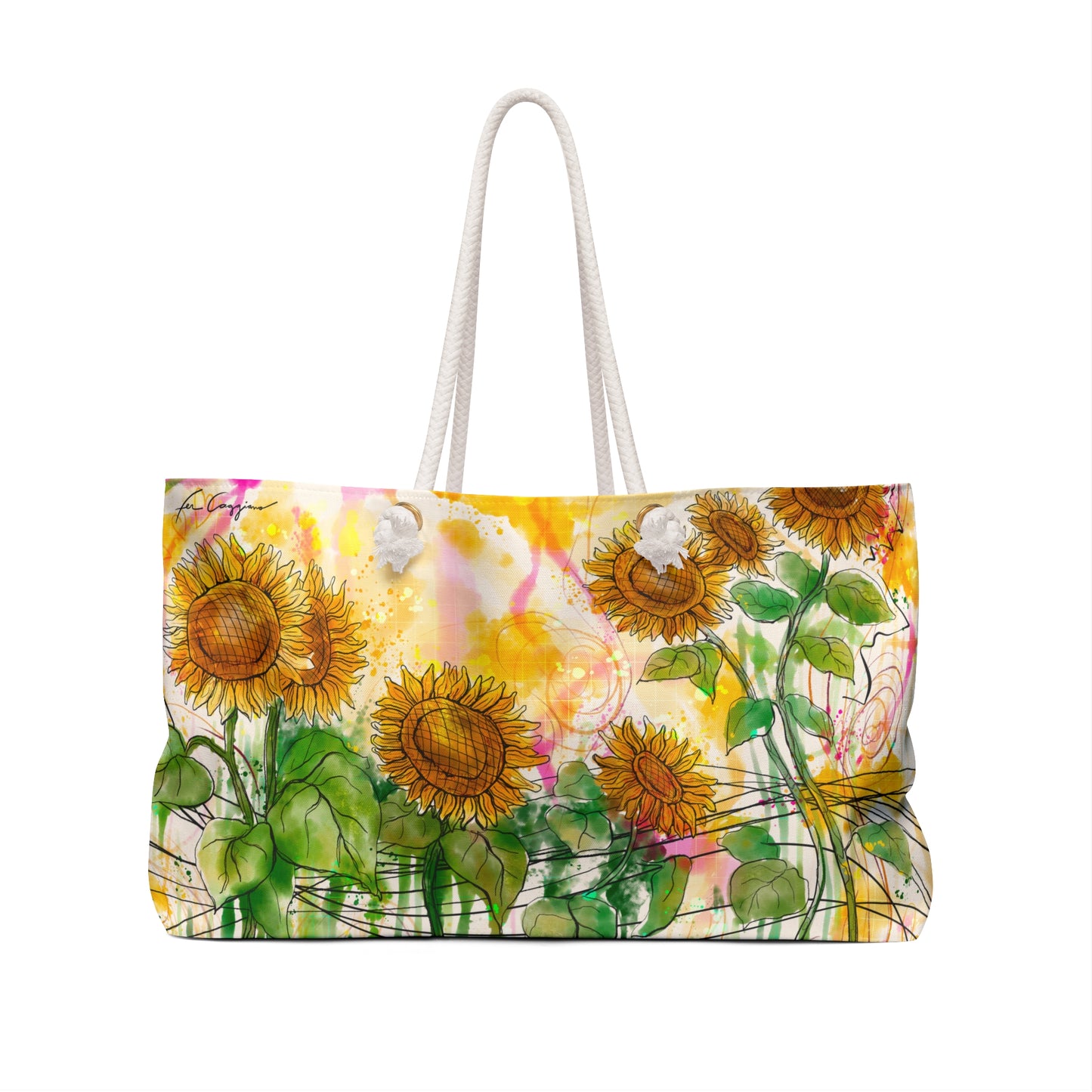 Sunflowers Party Weekender Bag