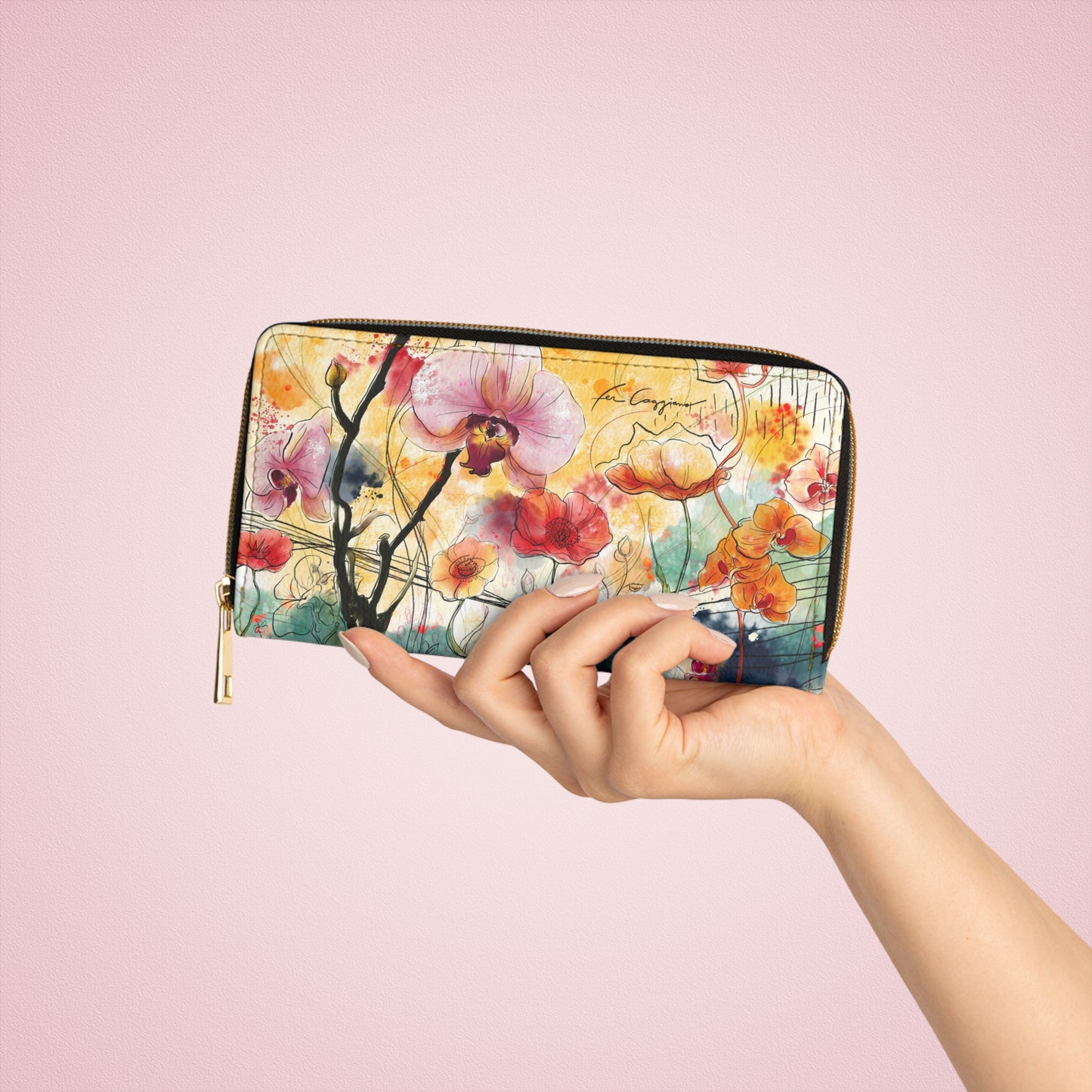 Magic Garden Zipper Wallet