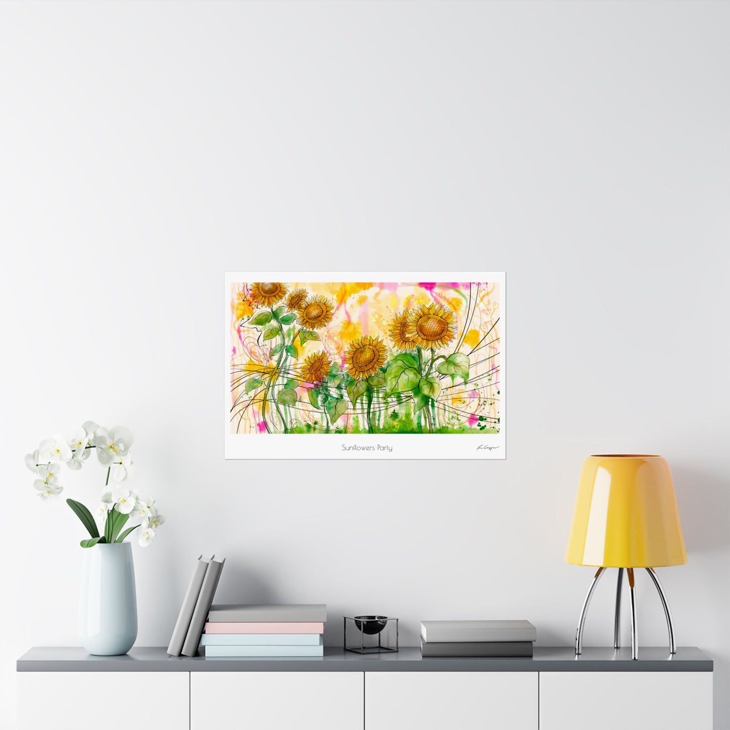 Sunflowers Party - Print on Paper