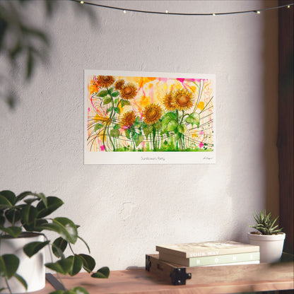 Sunflowers Party - Print on Paper