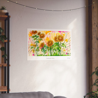 Sunflowers Party - Print on Paper