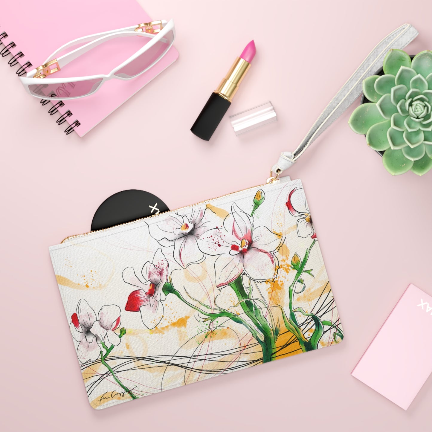 Lilies Dream Clutch Bag