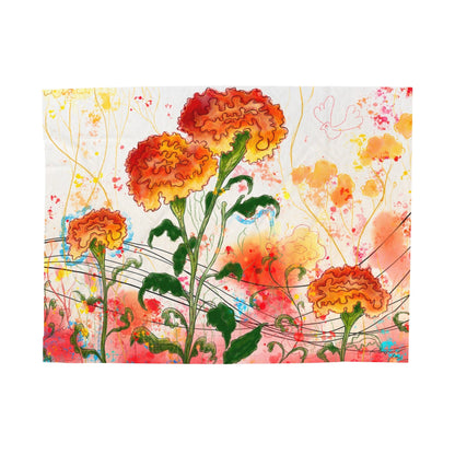 Marigolds Velveteen Plush Blanket