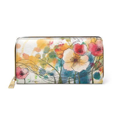 Poppies Song Zipper Wallet