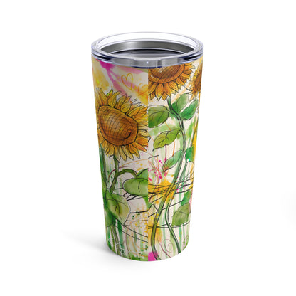 Sunflowers Party Tumbler 20oz