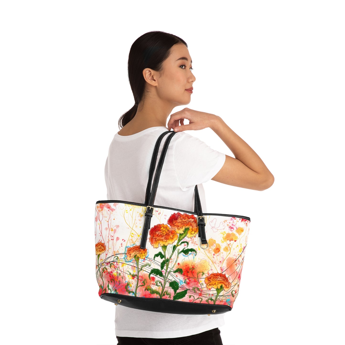 Marigolds - PU Leather Shoulder Bag