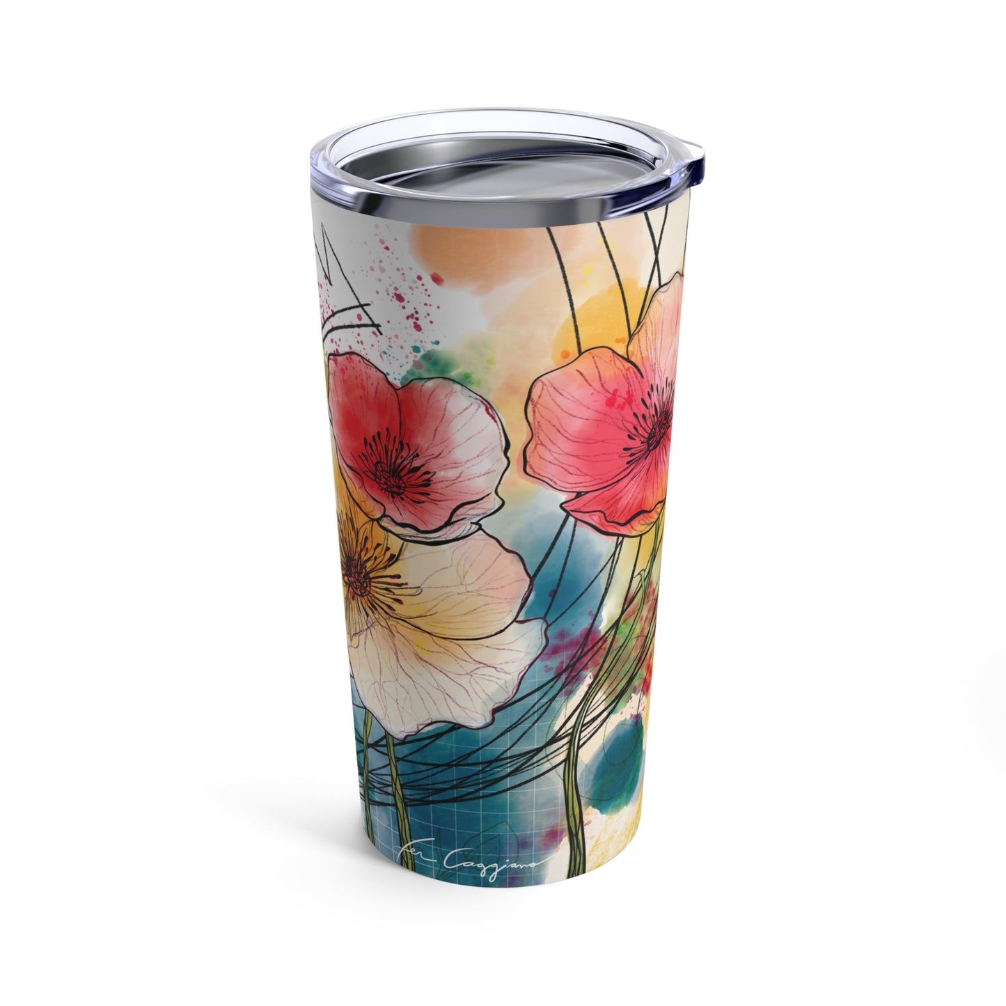 Poppies Song Tumbler 20oz