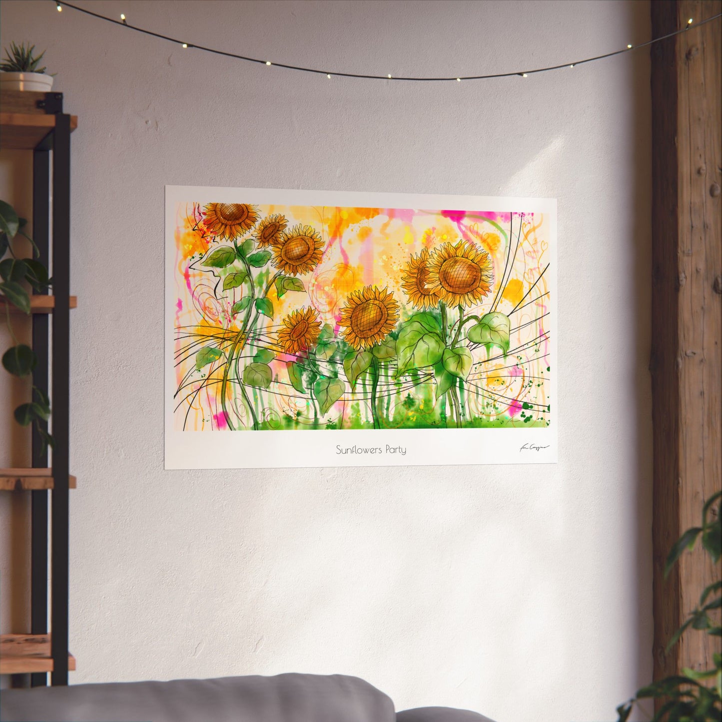 Sunflowers Party - Print on Paper