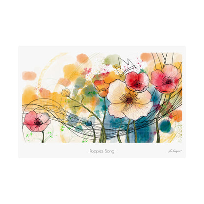 Poppies Song - Print on Paper