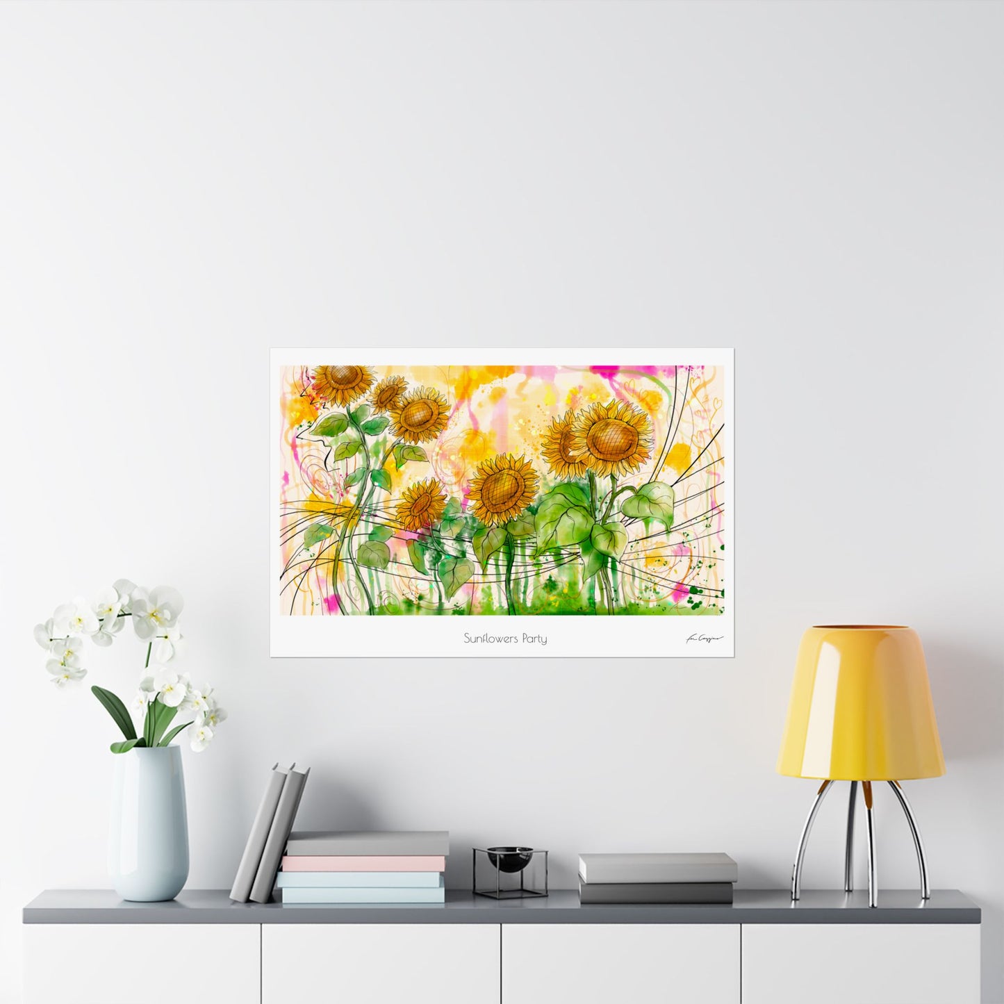 Sunflowers Party - Print on Paper