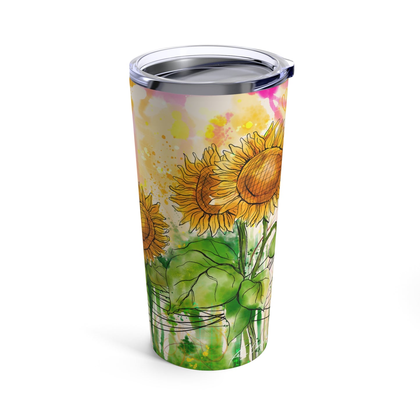 Sunflowers Party Tumbler 20oz