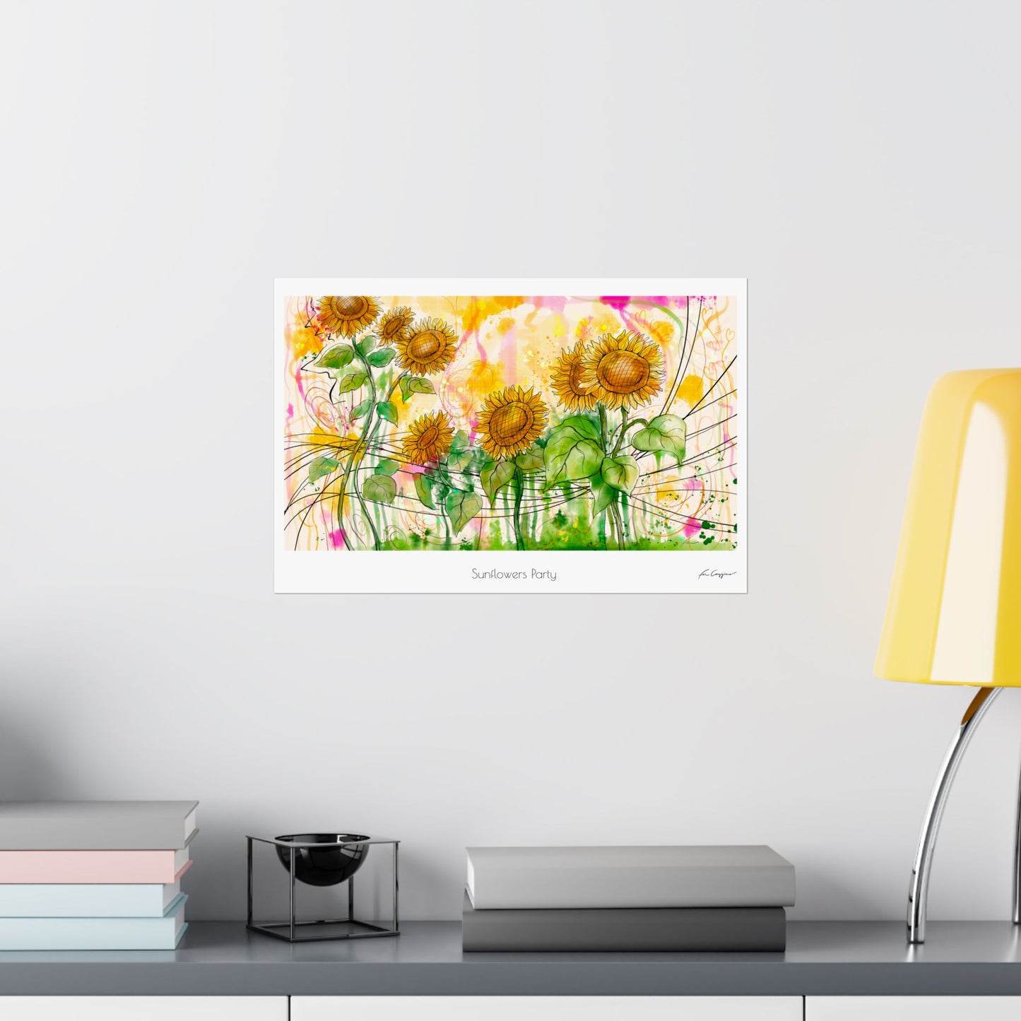 Sunflowers Party - Print on Paper