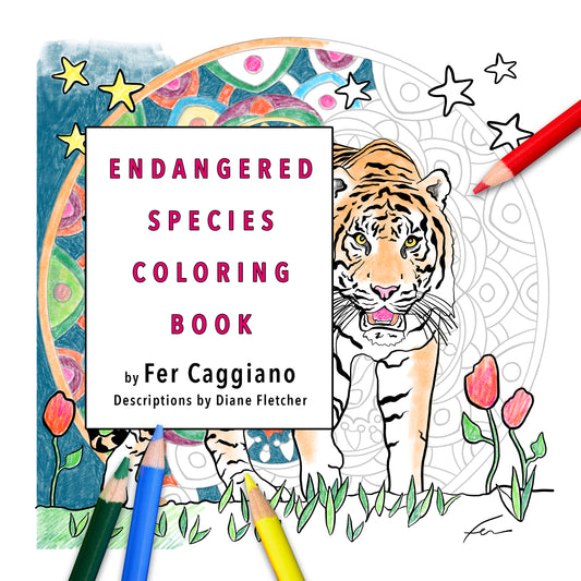 Endangered Species - Digital Coloring Book