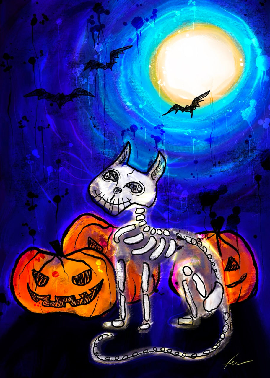 Cat Skeleton - Halloween 2024