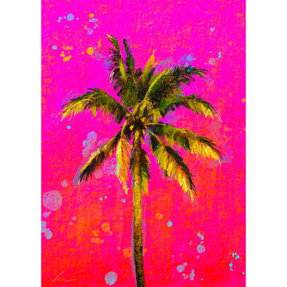 Palm Hours Vibrant Framed Trio